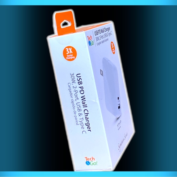 🆕 Tech&Go! USB PD Wall Charger 2-Port, USB & USB-C ~ White ~ Signature Series - Picture 2 of 12
